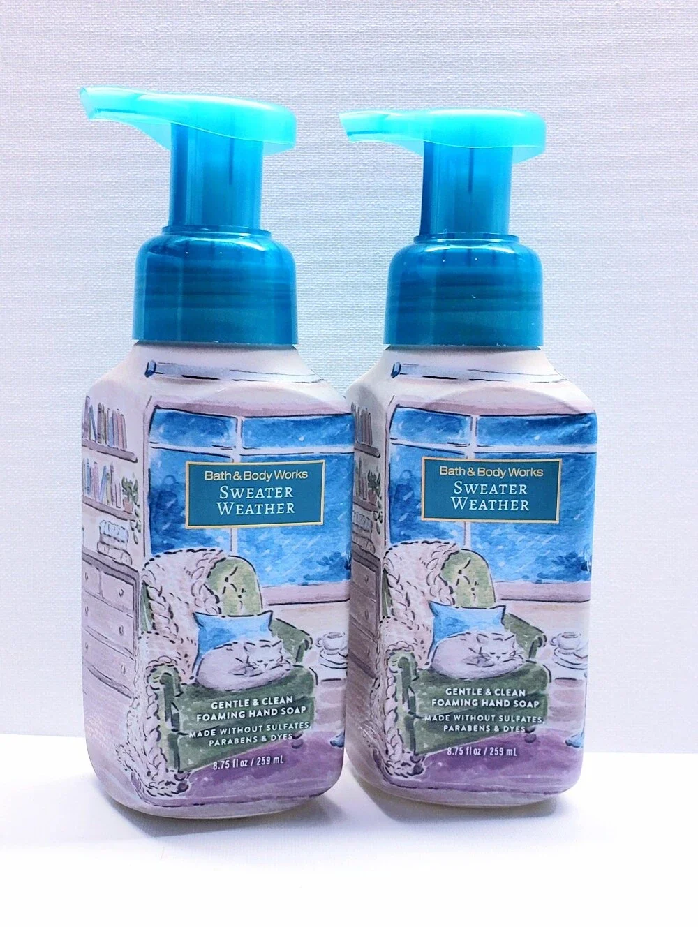 Bath & Body Works SWEATER WEATHER Gentle Foaming Hand Soap, 8.75 fl oz (2 pcs)